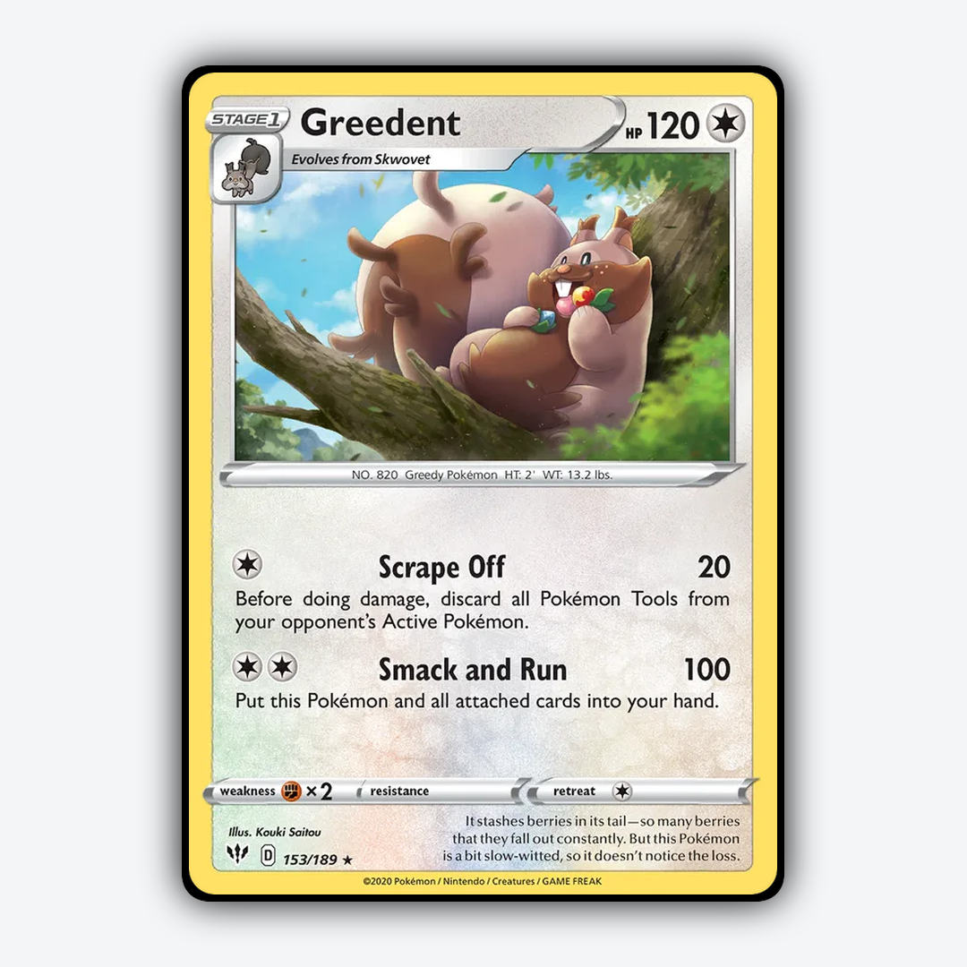 Greedent 153/189 - Darkness Ablaze Set - Card Rug