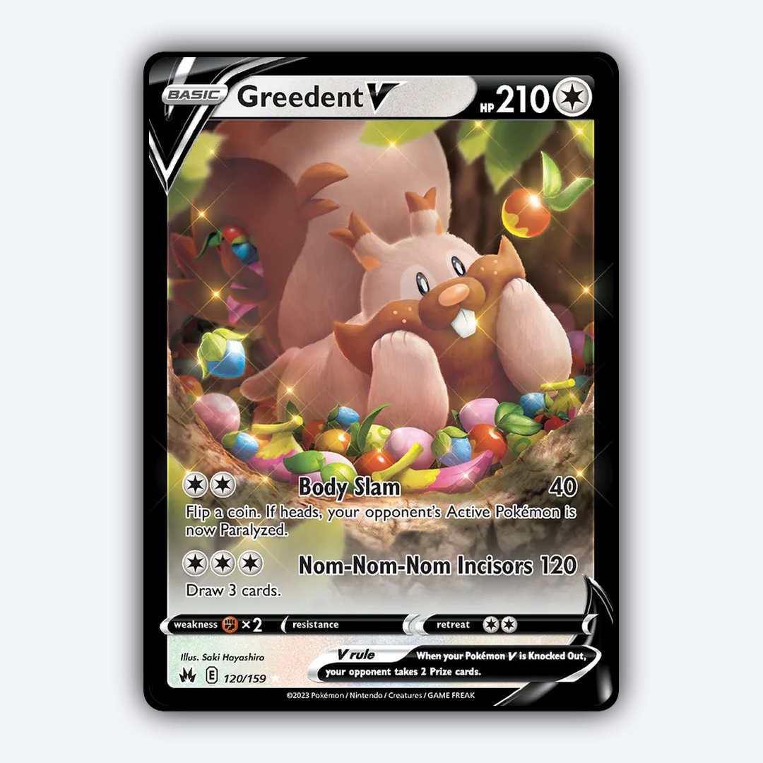 Greedent V 120/159 - Crown Zenith Set - Card Rug