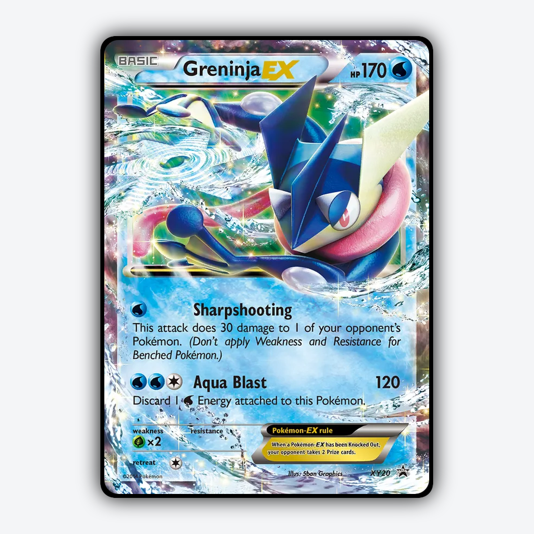 Greninja-EX #20 - XY Black Star Promos Set - Card Rug