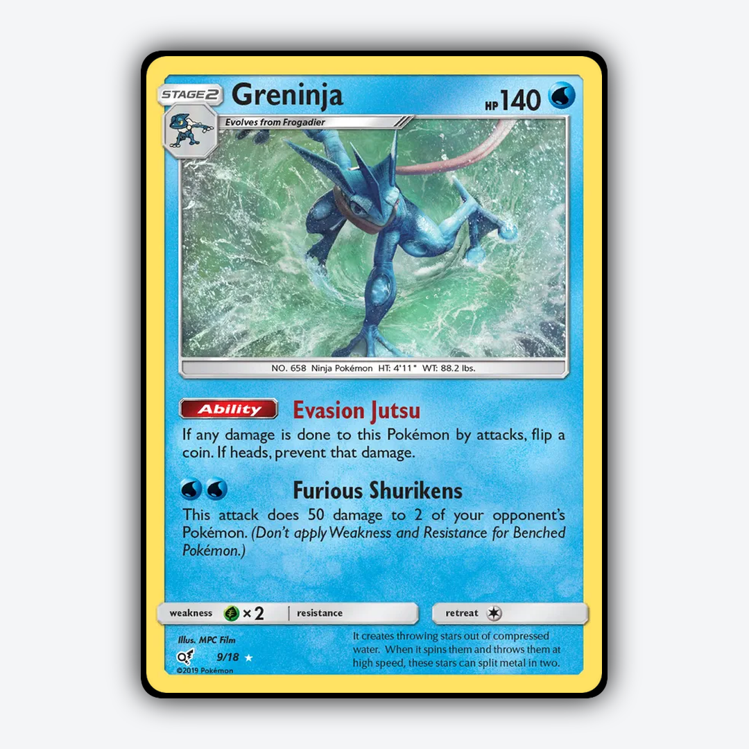 Greninja 009/18 - Detective Pikachu Set - Card Rug