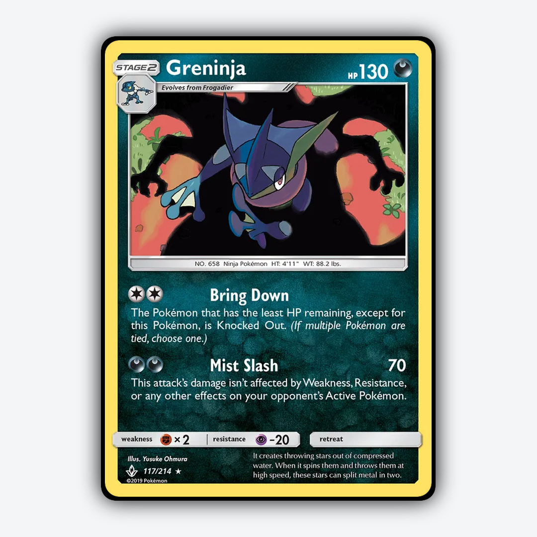 Greninja 117/214 - Unbroken Bonds Set - Card Rug
