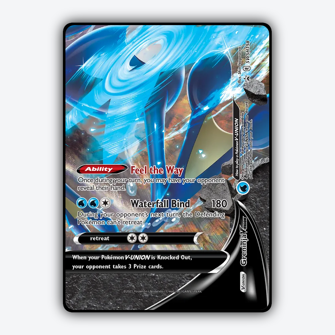 Greninja V-UNION #158 - SWSH Black Star Promos Set - Card Rug