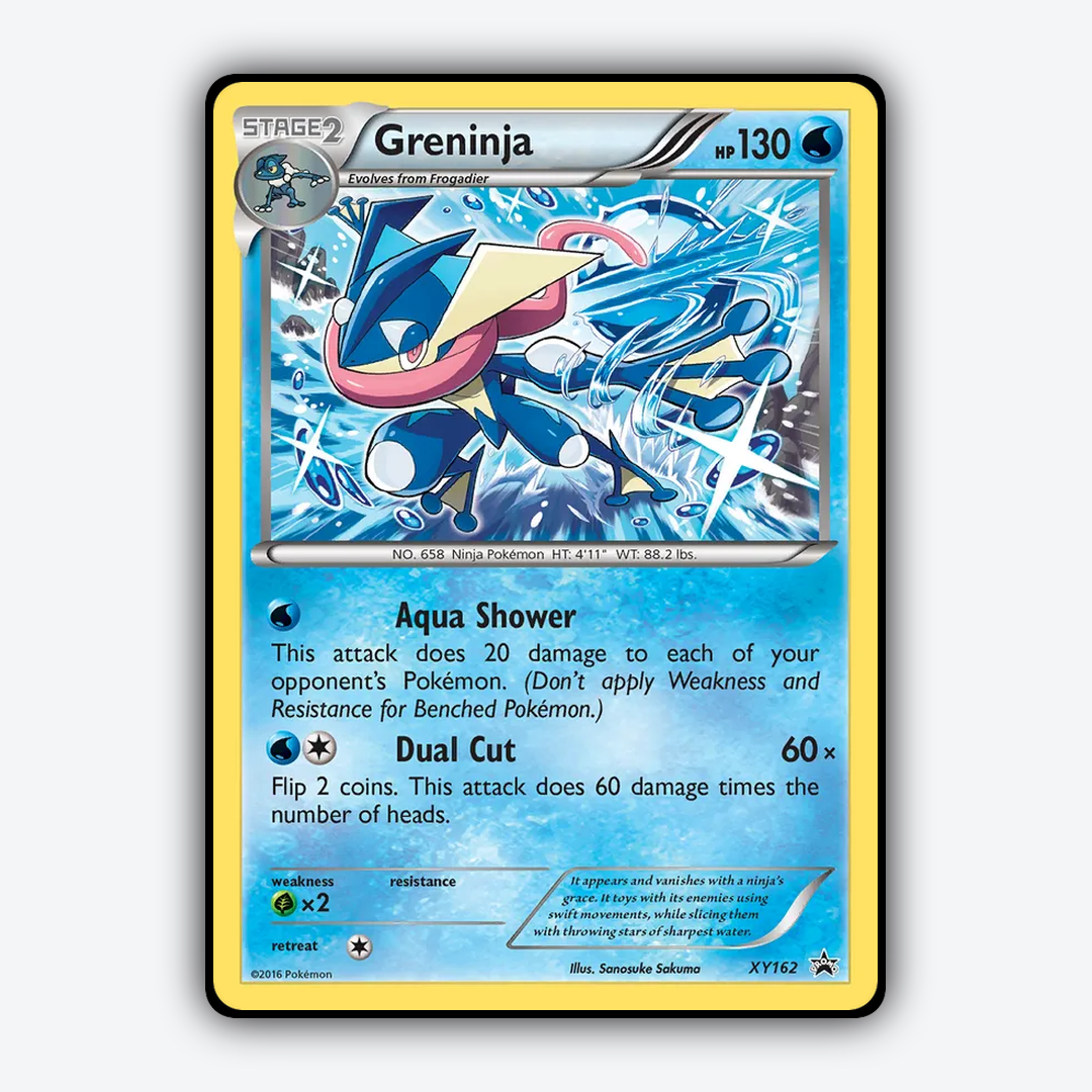 Greninja #162 - XY Black Star Promos Set - Card Rug