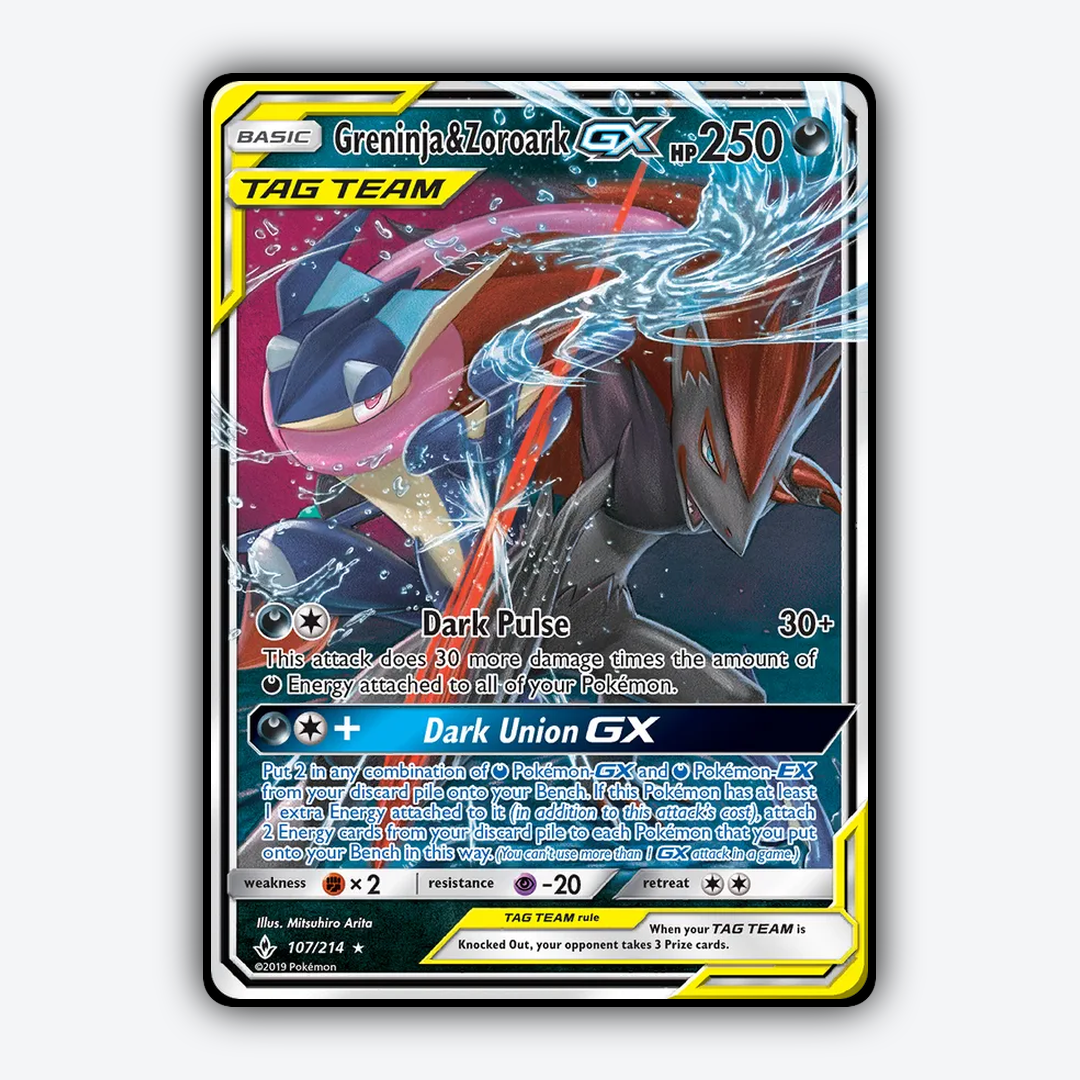 Greninja & Zoroark-GX 107/214 - Unbroken Bonds Set - Card Rug