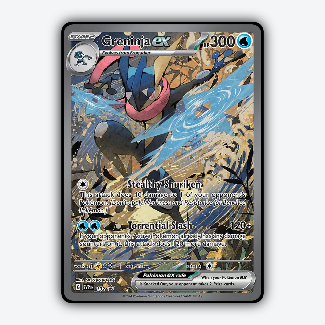 Greninja ex #132 - Scarlet & Violet Black Star Promos Set - Card Rug