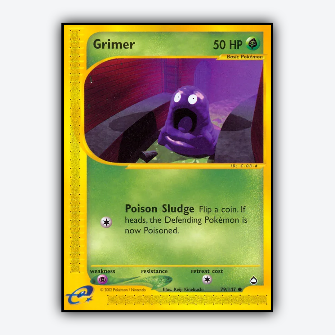 Grimer 079/147 - Aquapolis Set - Card Rug