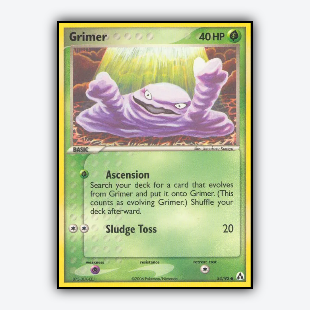 Grimer 054/92 - Legend Maker Set - Card Rug