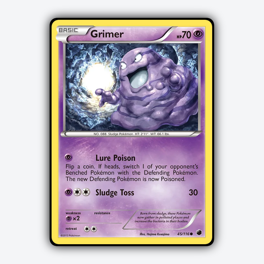Grimer 045/116 - Plasma Freeze Set - Card Rug