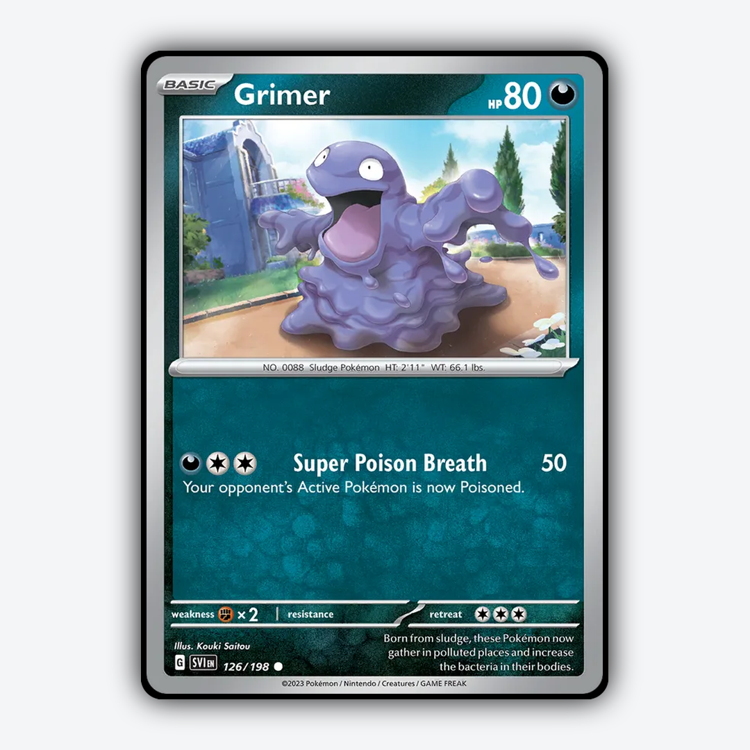 Grimer 126/198 - Scarlet & Violet Set - Card Rug