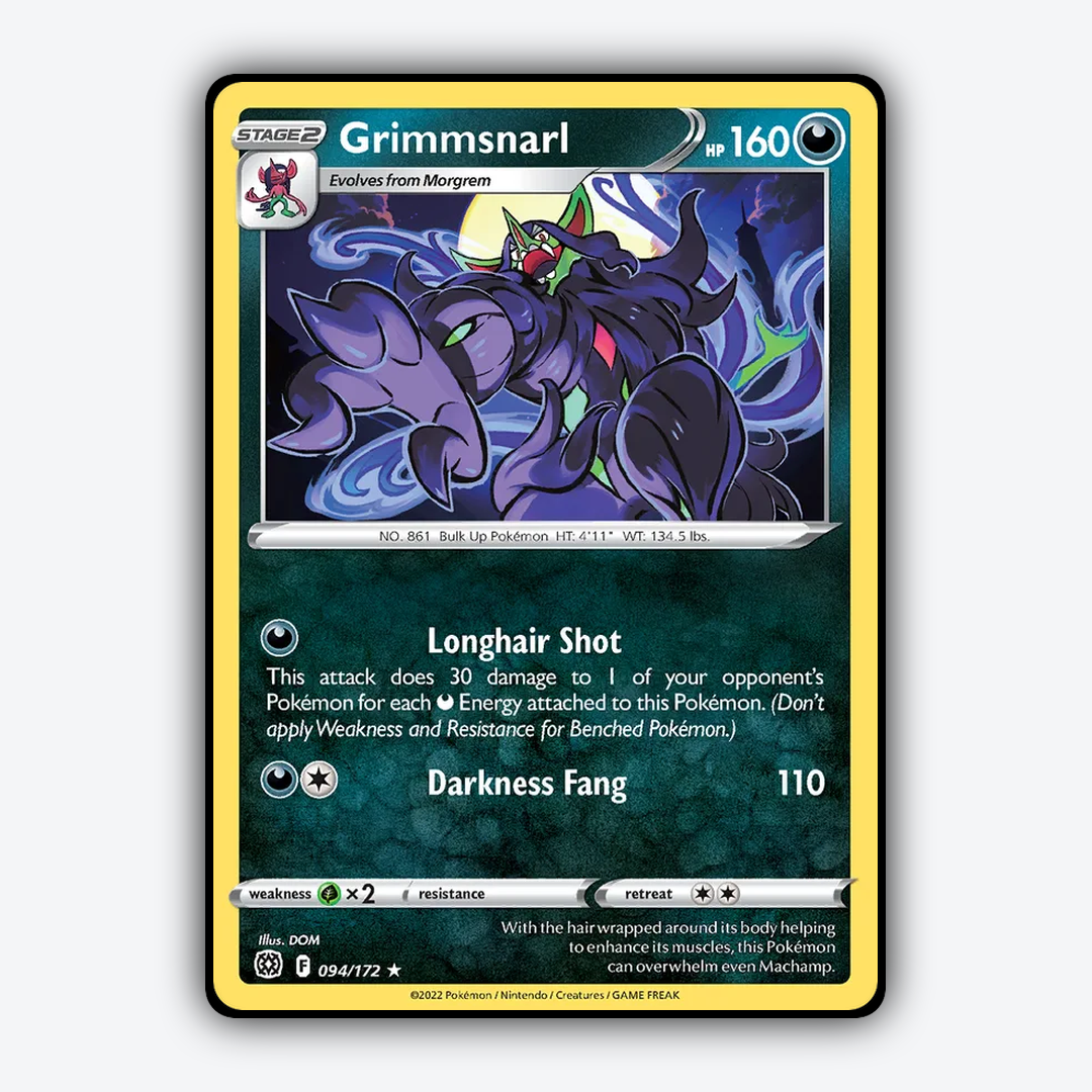 Grimmsnarl 094/172 - Brilliant Stars Set - Card Rug