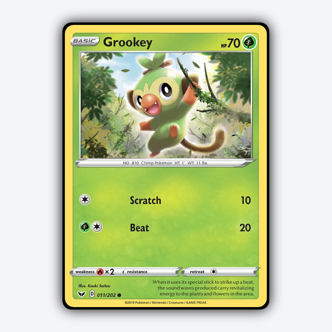 Grookey 011/202 - Sword & Shield Set - Card Rug