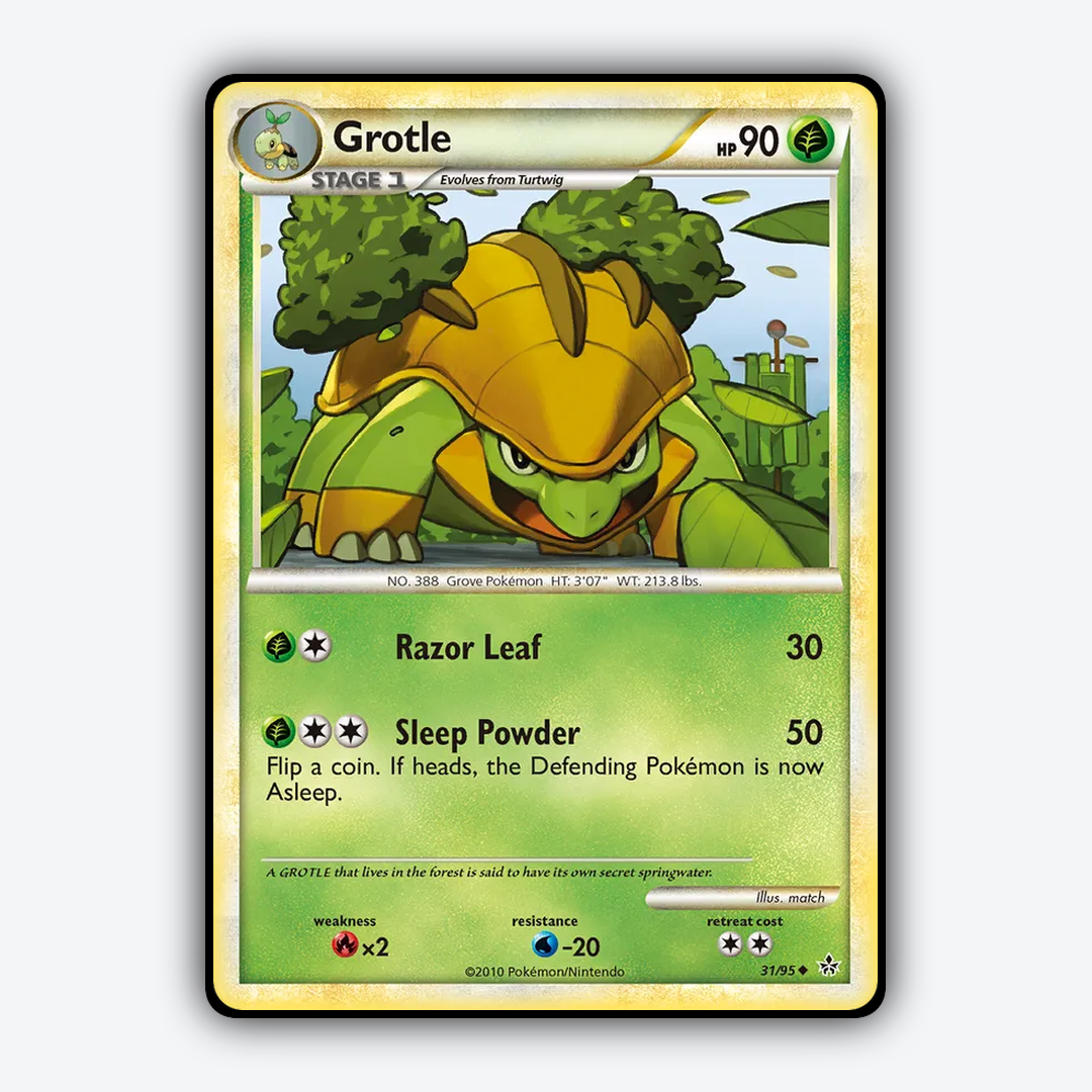 Grotle 031/95 - HS—Unleashed Set - Card Rug