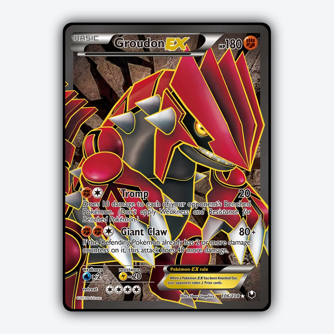 Groudon-EX 106/108 - Dark Explorers Set - Card Rug