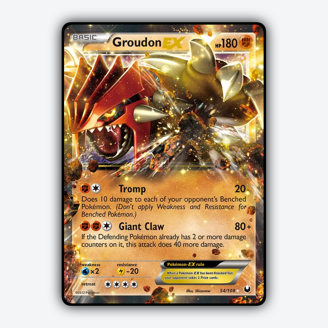 Groudon-EX 054/108 - Dark Explorers Set - Card Rug