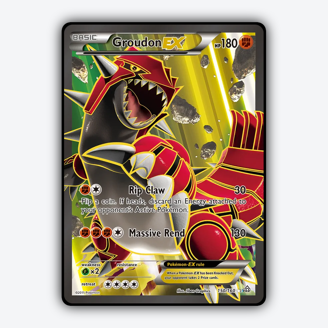 Groudon-EX 150/160 - Primal Clash Set - Card Rug