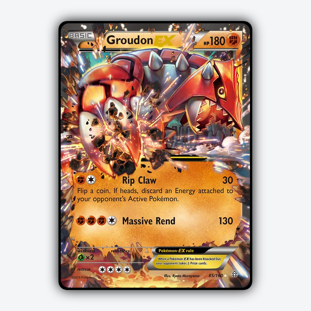 Groudon-EX 085/160 - Primal Clash Set - Card Rug