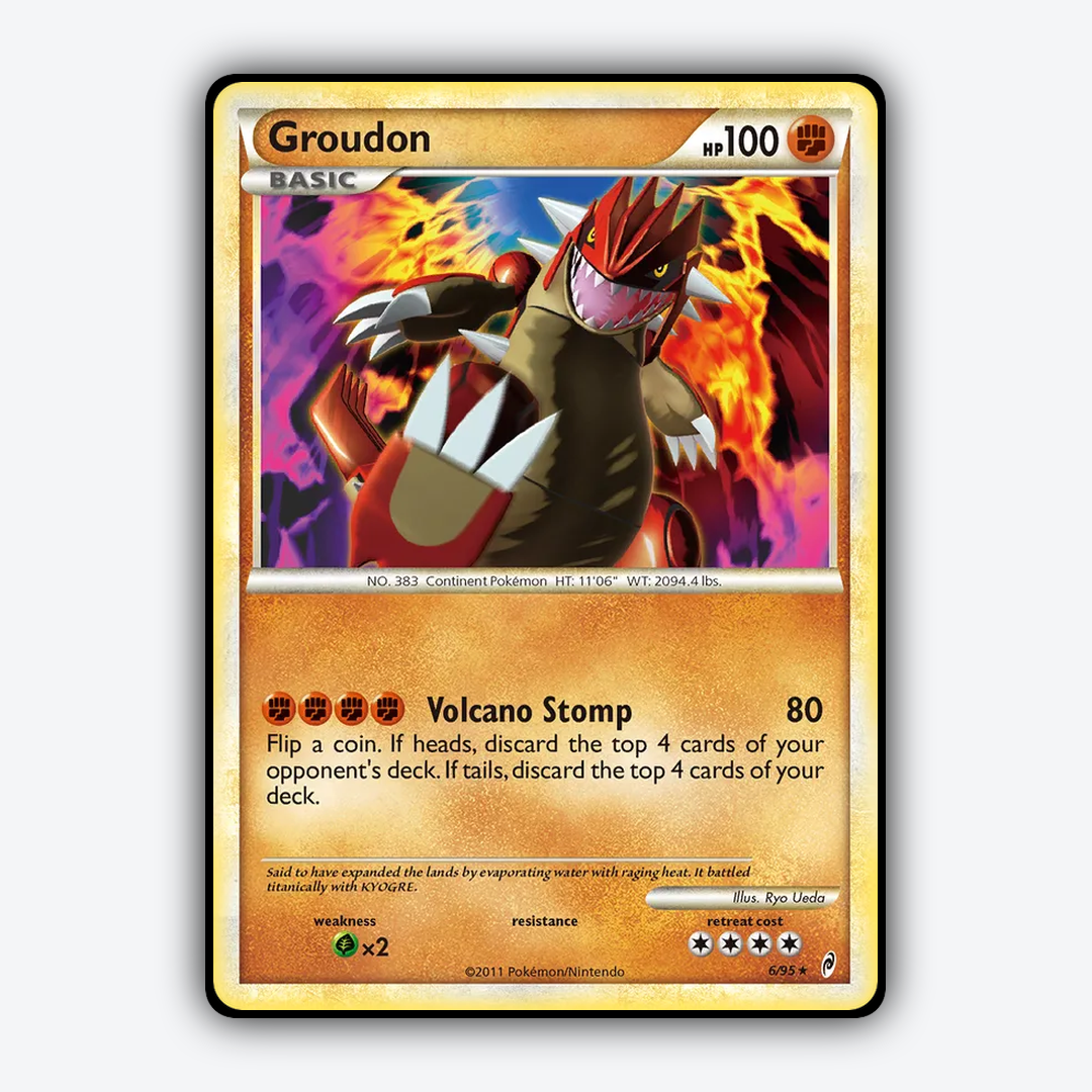 Groudon 006/95 - Call of Legends Set - Card Rug