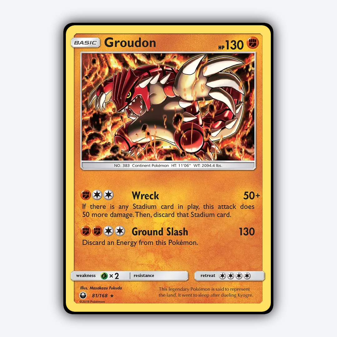 Groudon 081/168 - Celestial Storm Set - Card Rug