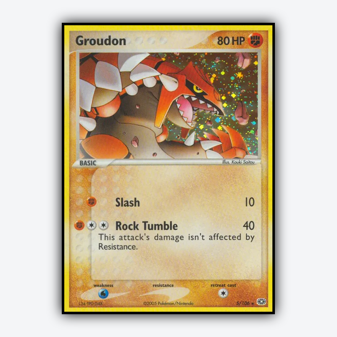 Groudon 005/106 - Emerald Set - Card Rug