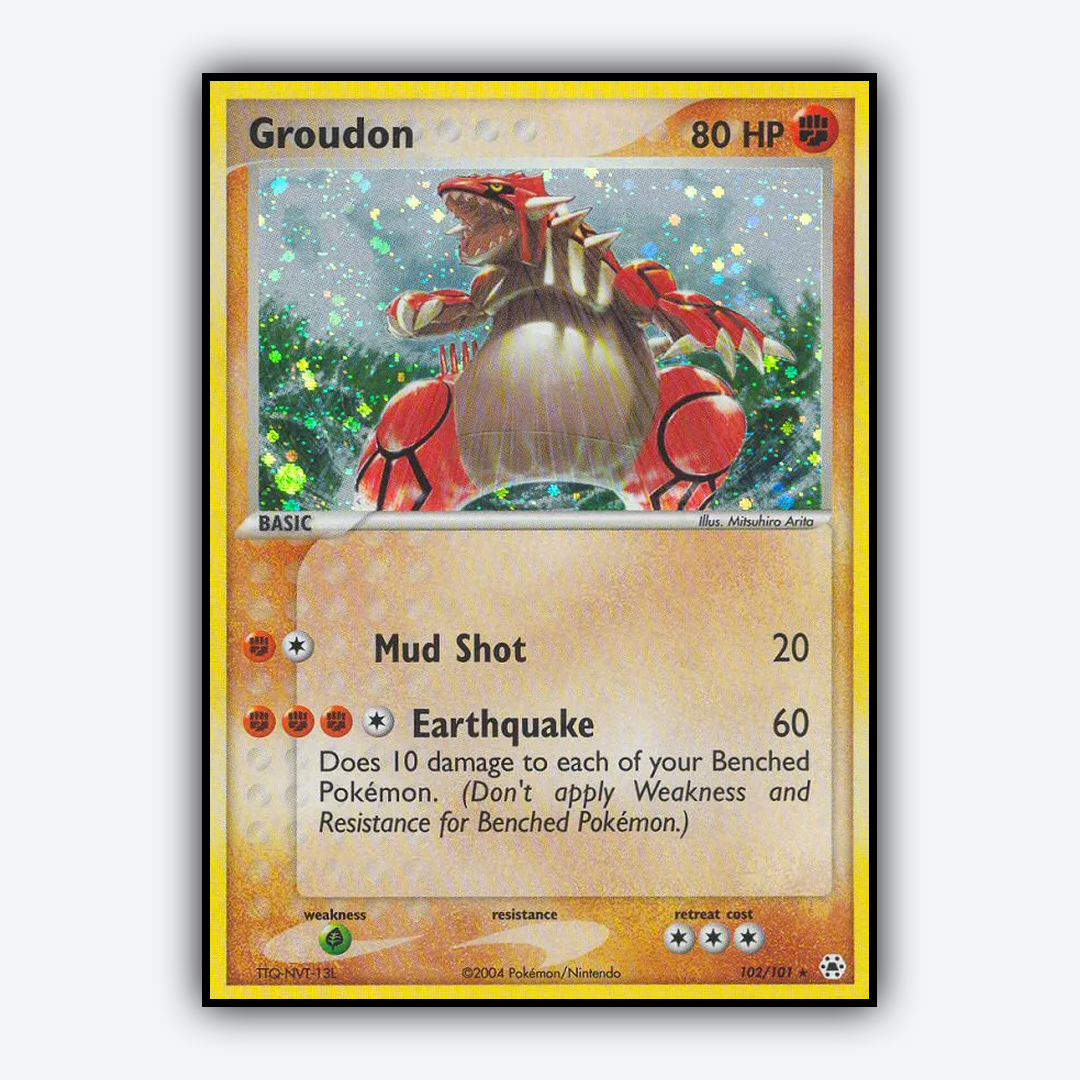 Groudon 102/101 - Hidden Legends Set - Card Rug