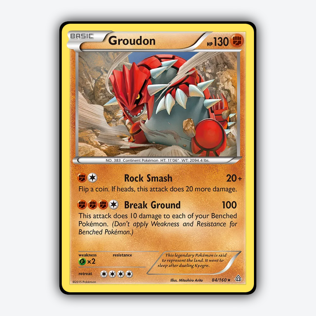 Groudon 084/160 - Primal Clash Set - Card Rug