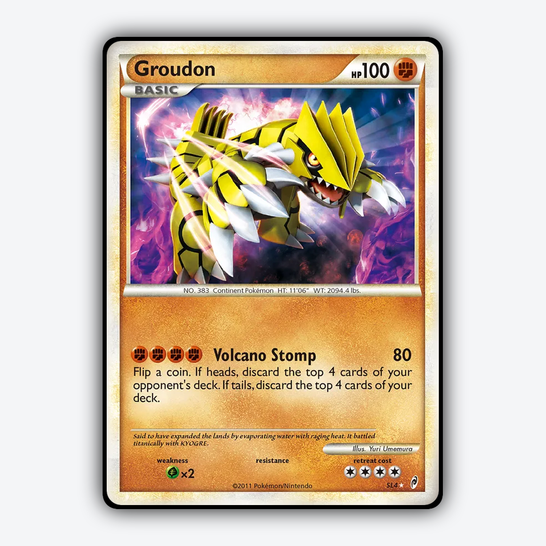 Groudon SL004/106 - SL004/106 Call of Legends Set - Card Rug