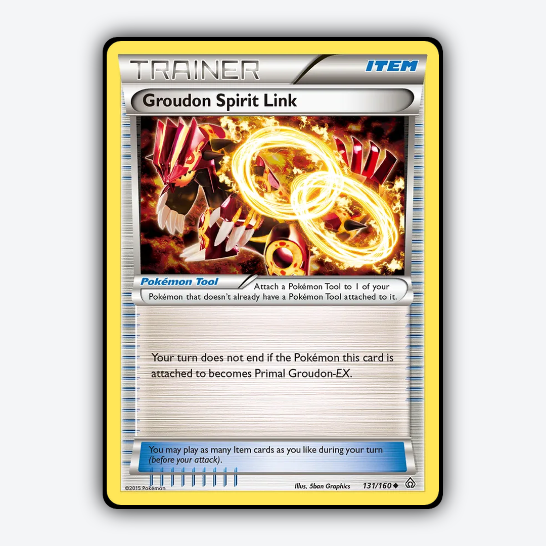 Groudon Spirit Link 131/160 - Primal Clash Set - Card Rug