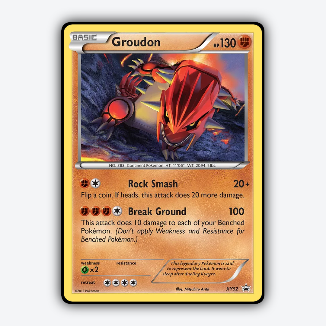 Groudon #52 - XY Black Star Promos Set - Card Rug