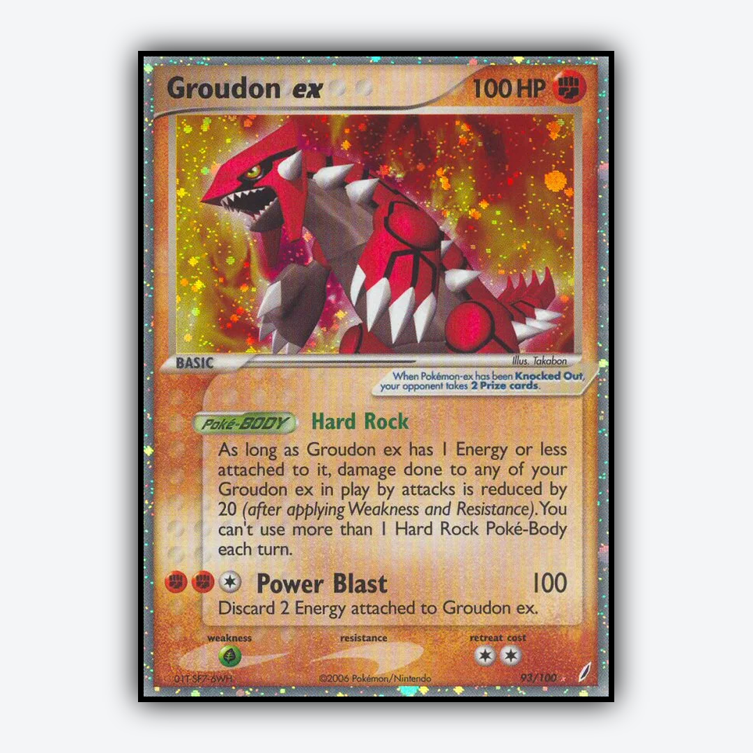 Groudon ex 093/100 - Crystal Guardians Set - Card Rug