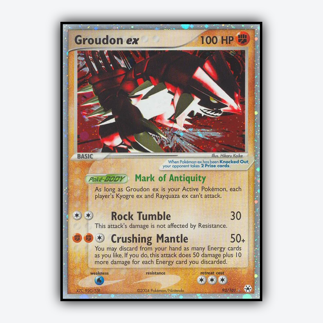 Groudon ex 093/101 - Hidden Legends Set - Card Rug