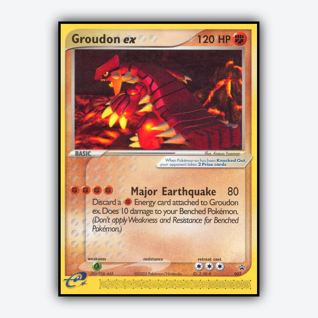 Groudon ex #2 - Nintendo Black Star Promos Set - Card Rug