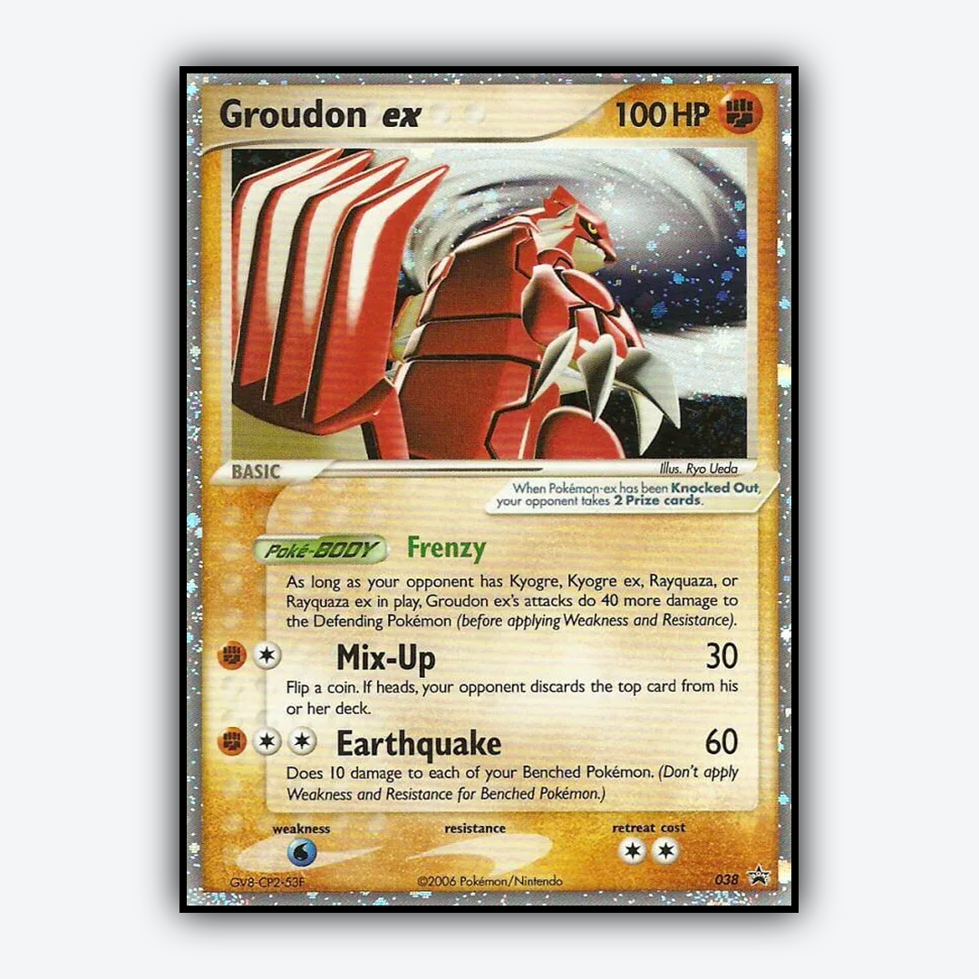 Groudon ex #38 - Nintendo Black Star Promos Set - Card Rug