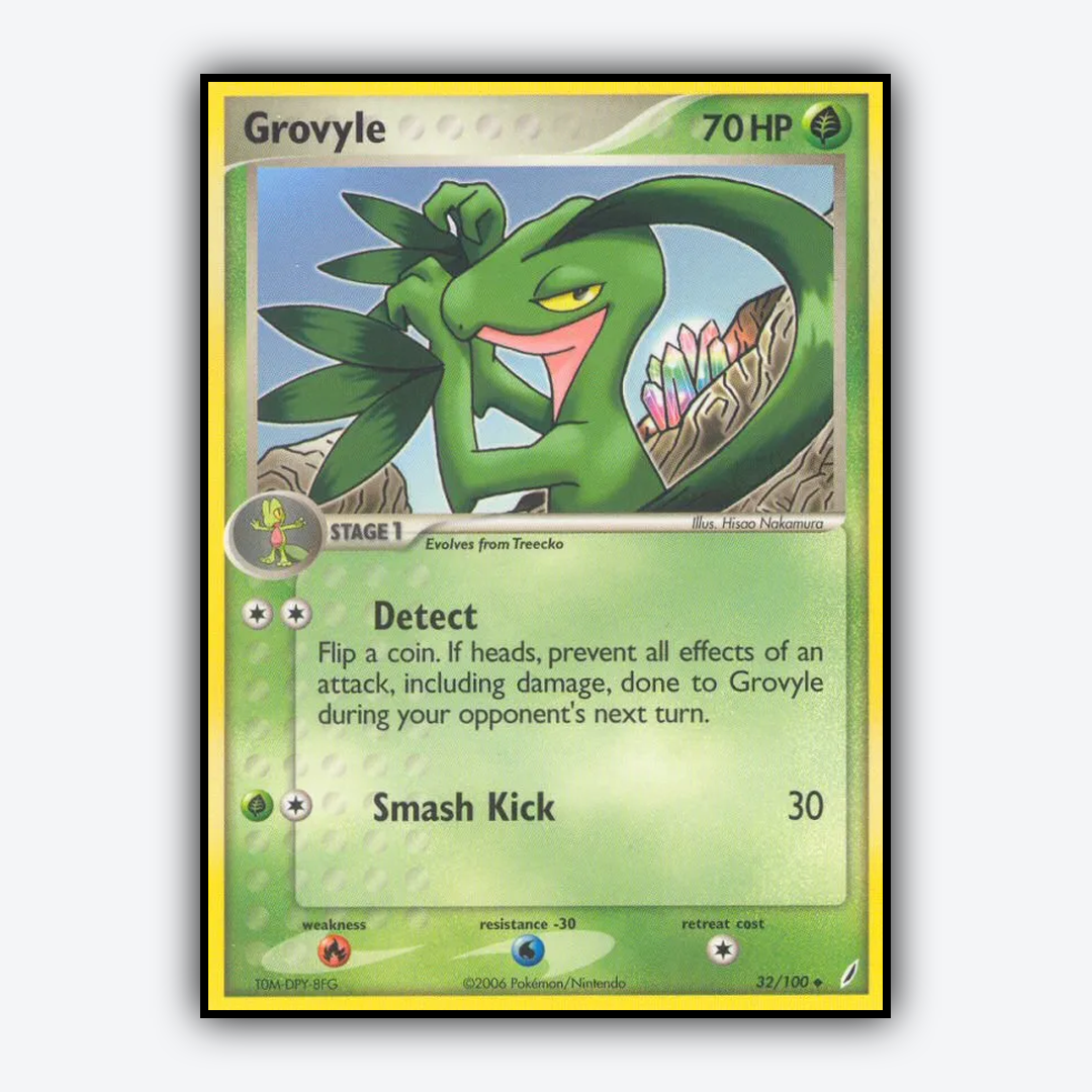 Grovyle 032/100 - Crystal Guardians Set - Card Rug