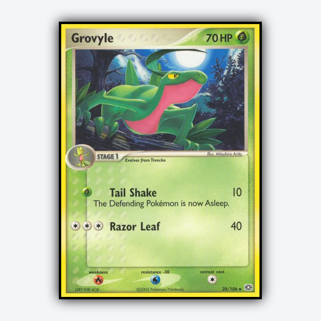 Grovyle 028/106 - Emerald Set - Card Rug
