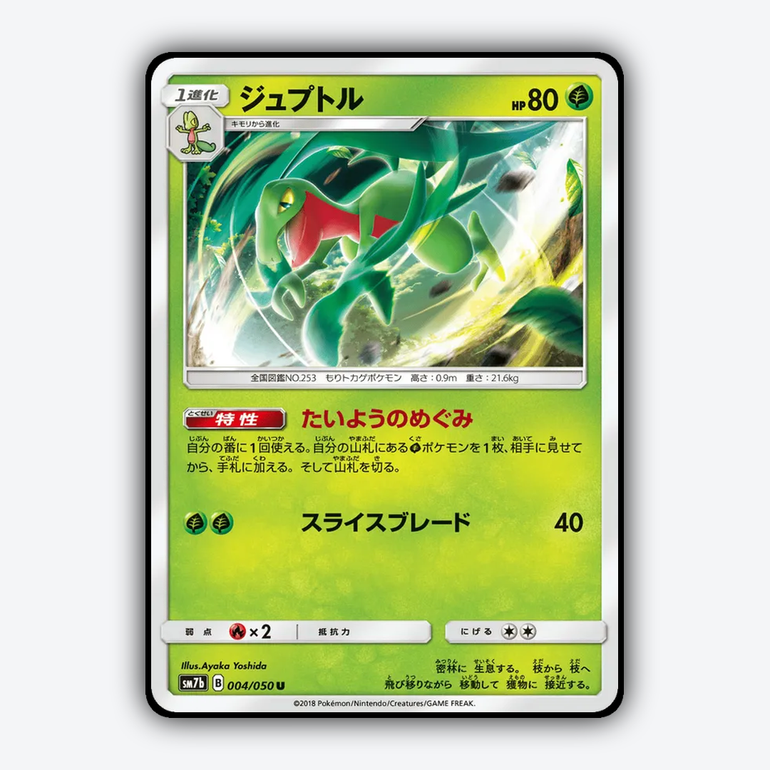 Grovyle 004/050 - Fairy Rise Set - Card Rug (JP)