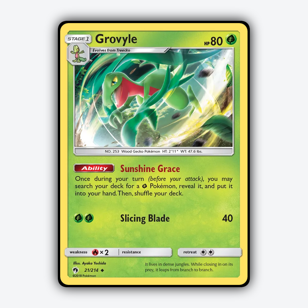 Grovyle 021/214 - Lost Thunder Set - Card Rug