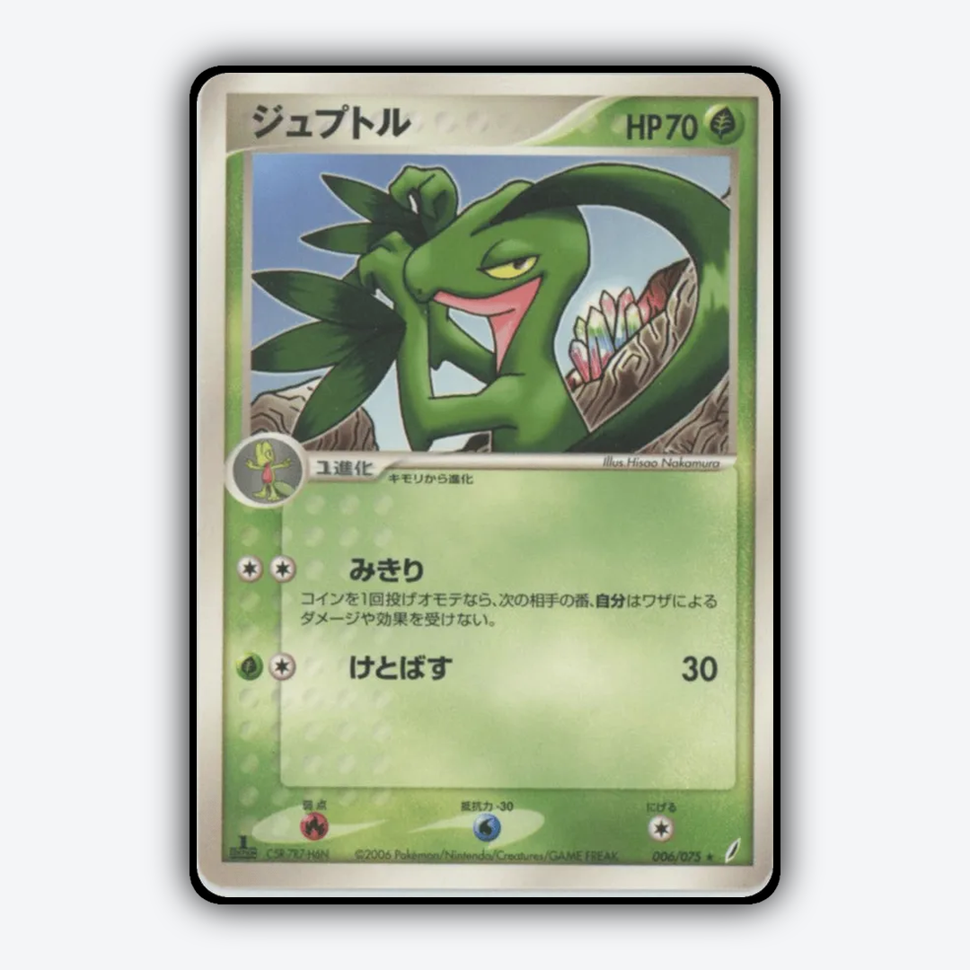 Grovyle 006/075 - Miracle Crystal Set - Card Rug (JP)