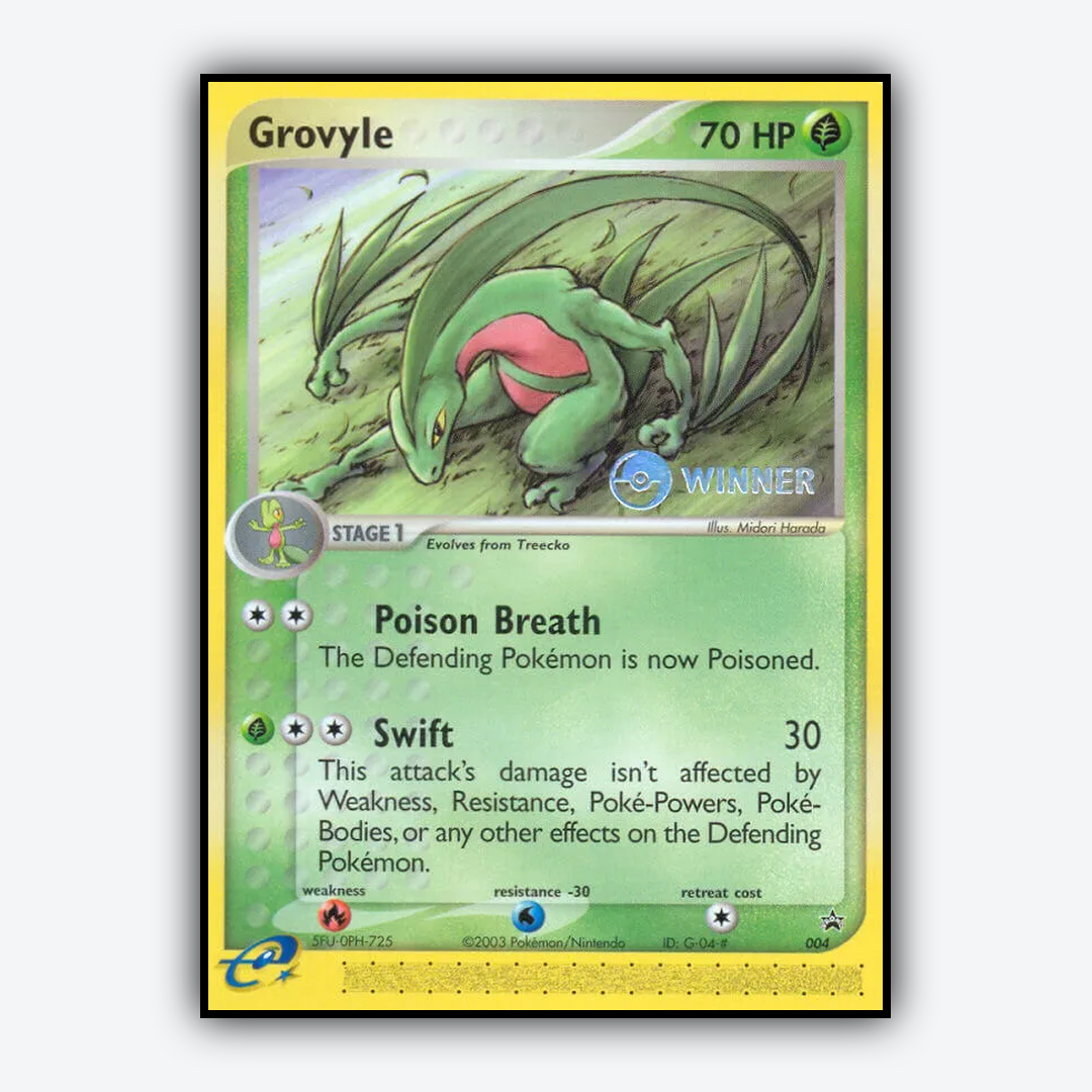 Grovyle #4 - Nintendo Black Star Promos Set - Card Rug