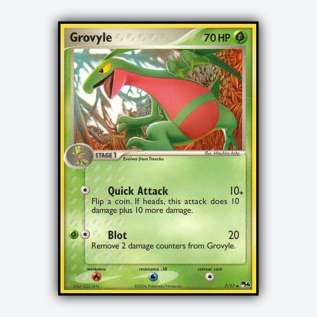 Grovyle 007/17 - POP Series 4 Set - Card Rug
