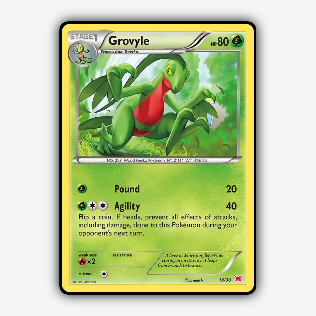 Grovyle 018/30 - XY Trainer Kit Latias Set - Card Rug