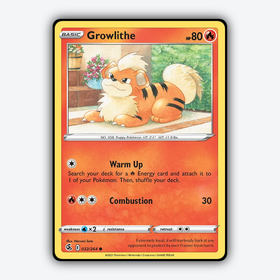 Growlithe 032/264 - Fusion Strike Set - Card Rug