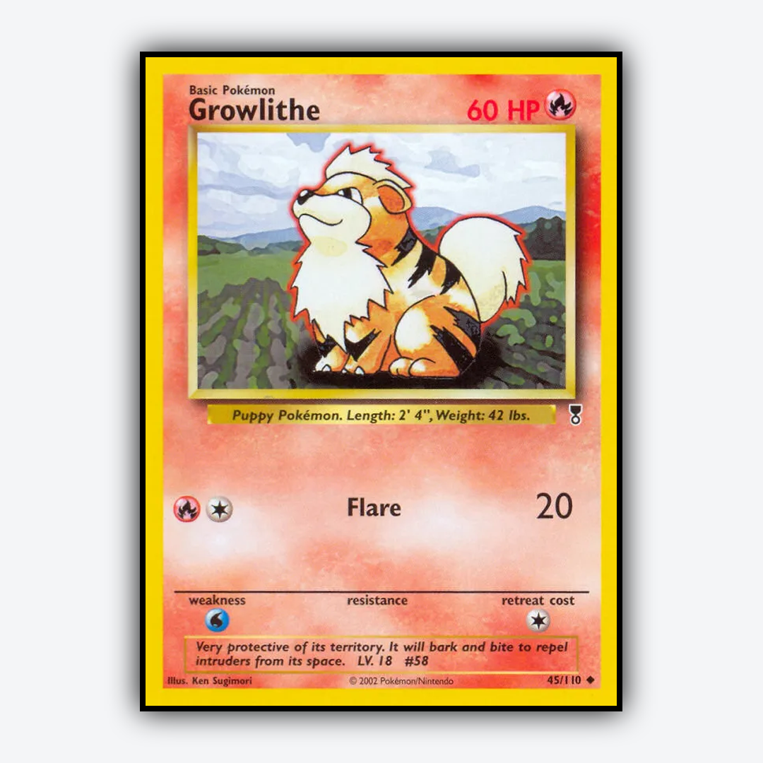 Growlithe 045/110 - Legendary Collection Set - Card Rug