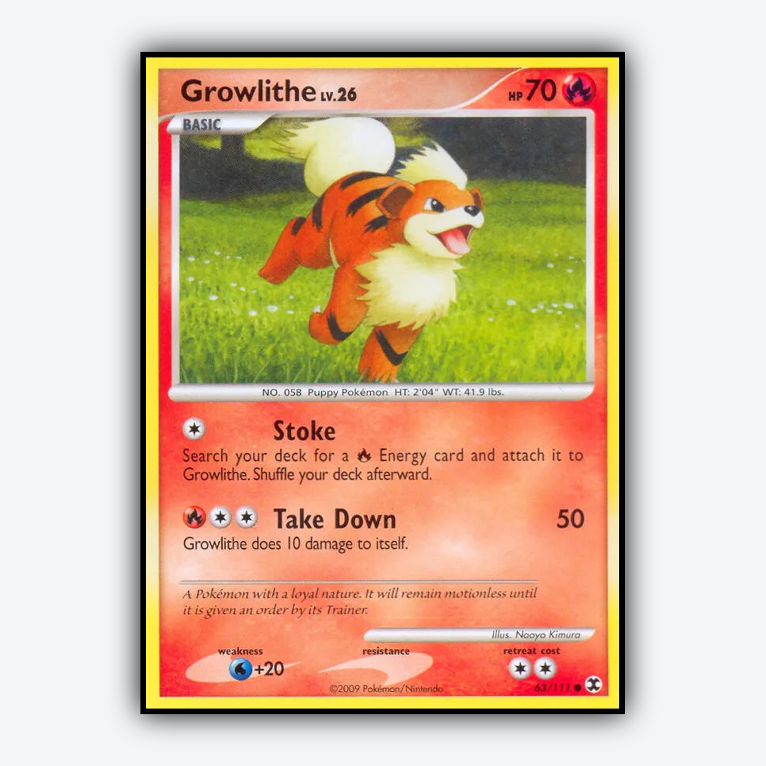 Growlithe 063/111 - Rising Rivals Set - Card Rug