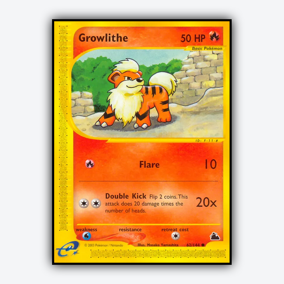 Growlithe 062/144 - Skyridge Set - Card Rug