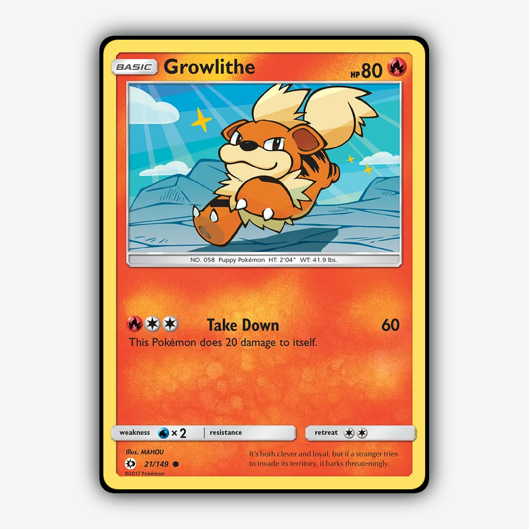 Growlithe 021/149 - Sun & Moon Set - Card Rug