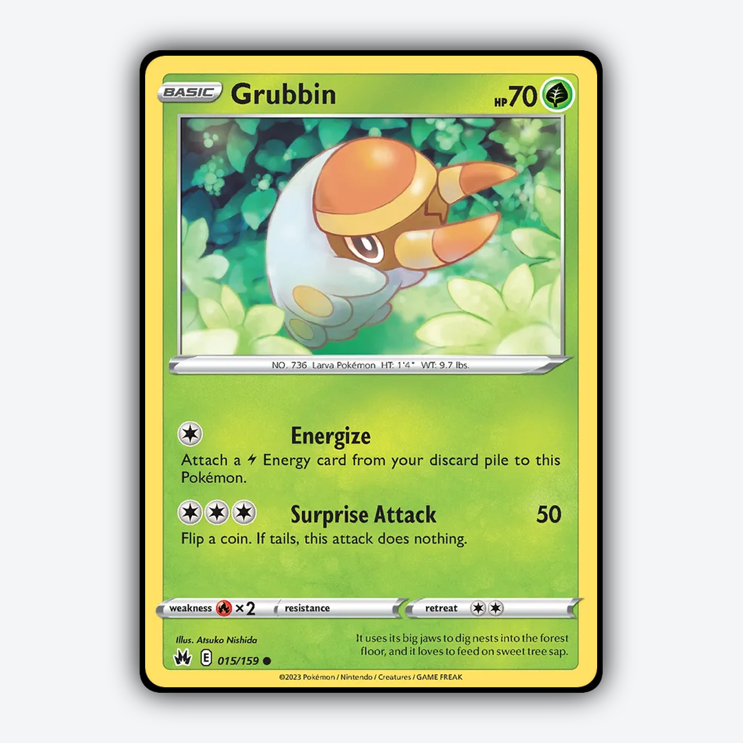 Grubbin 015/159 - Crown Zenith Set - Card Rug