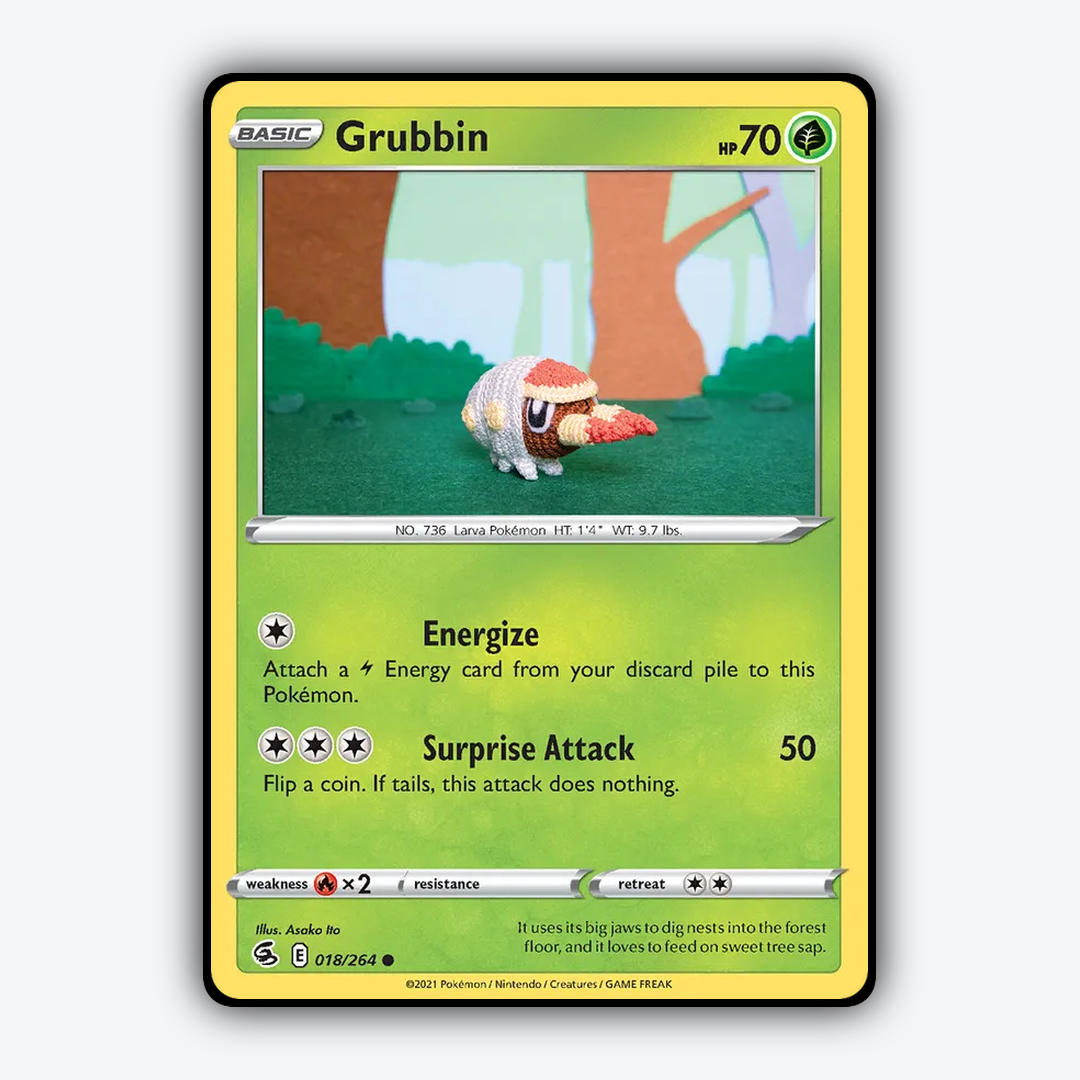 Grubbin 018/264 - Fusion Strike Set - Card Rug