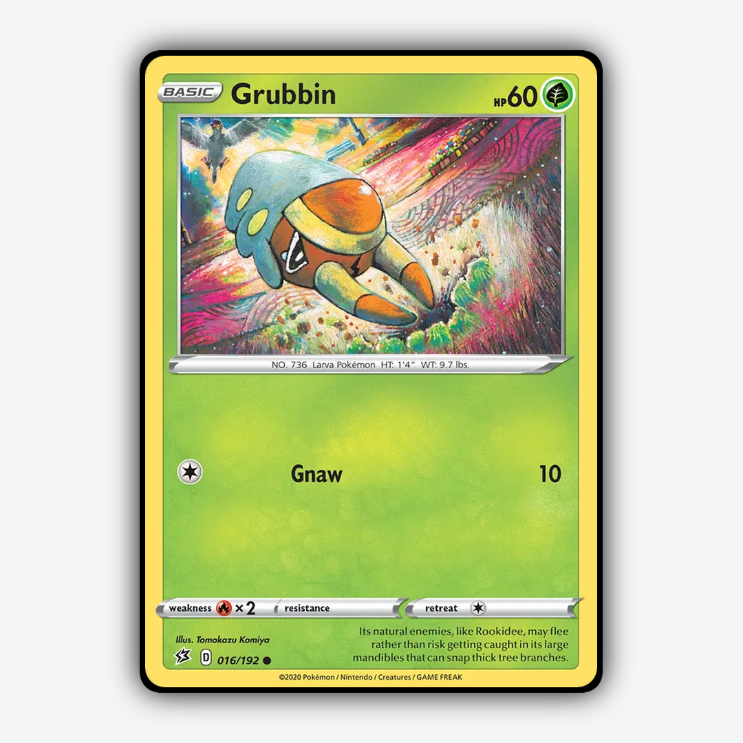 Grubbin 016/192 - Rebel Clash Set - Card Rug