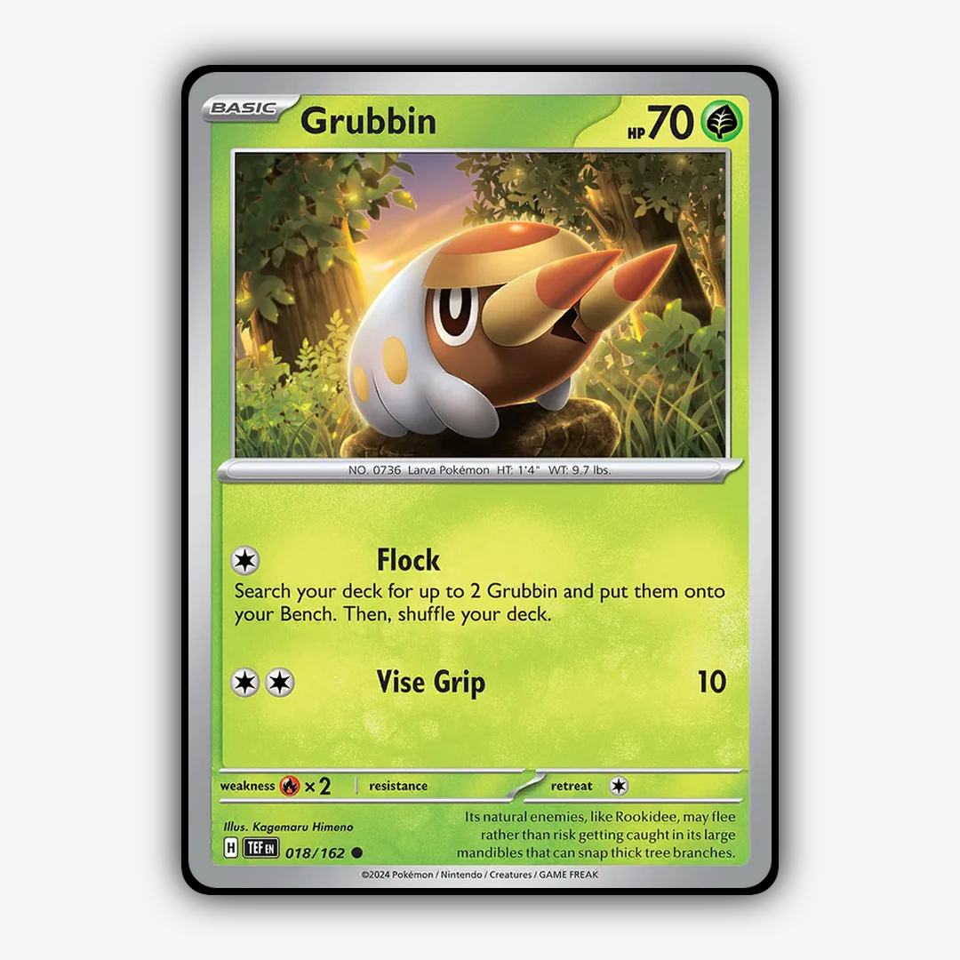 Grubbin 018/162 - Temporal Forces Set - Card Rug