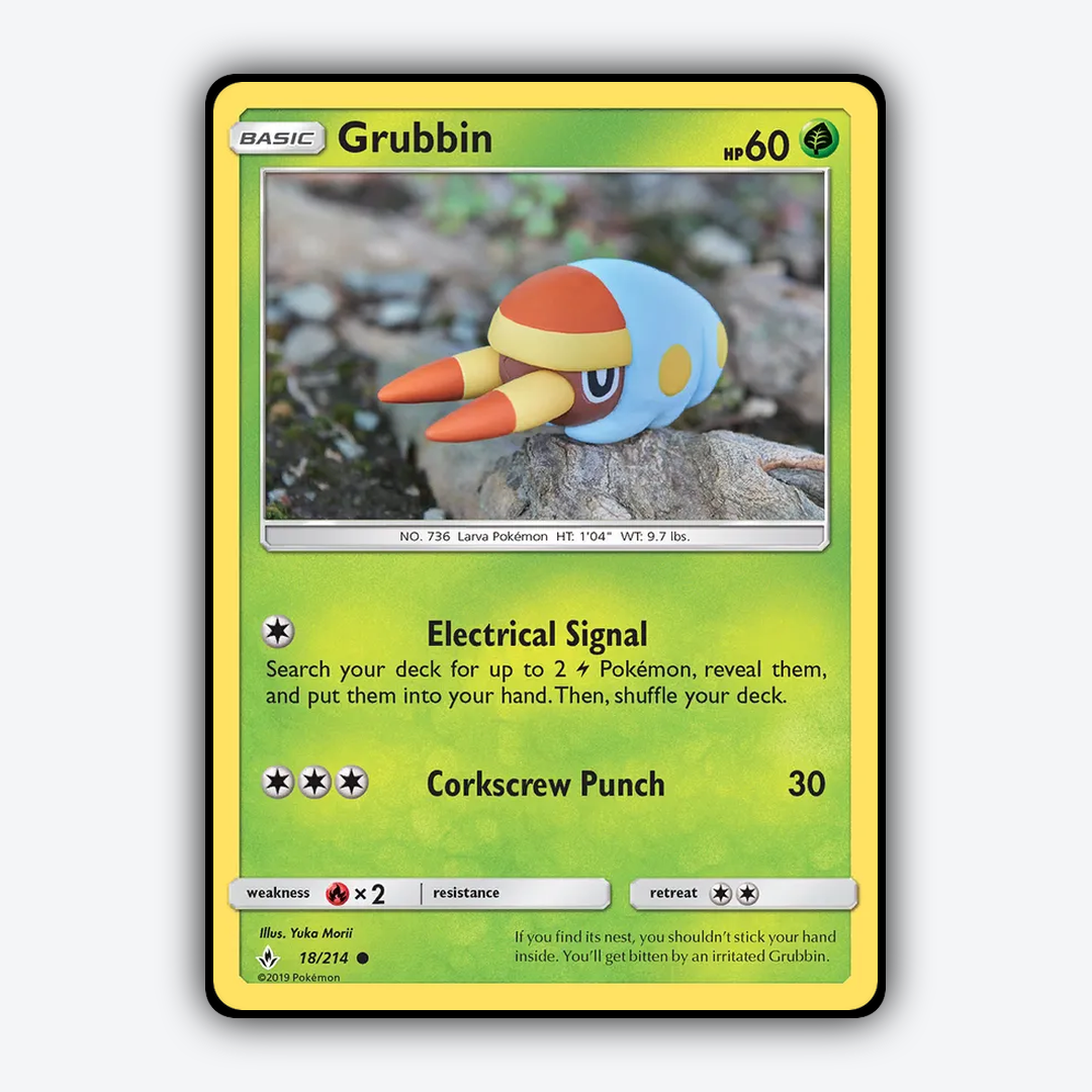 Grubbin 018/214 - Unbroken Bonds Set - Card Rug